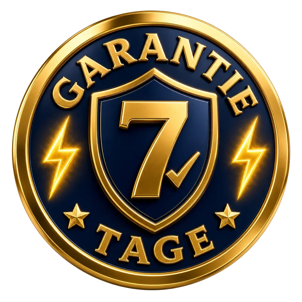 7 Tage Garantie – zufrieden oder Geld zurück